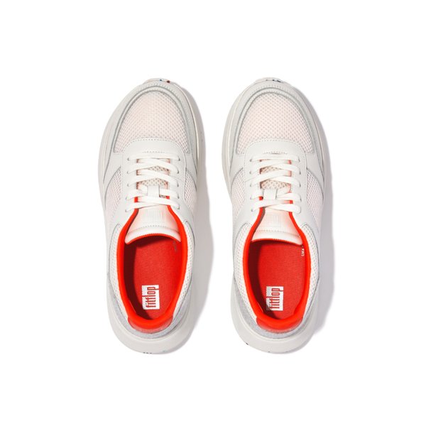 F-Mode E01 Limited Edition Leather-Mix Flatform Trainers