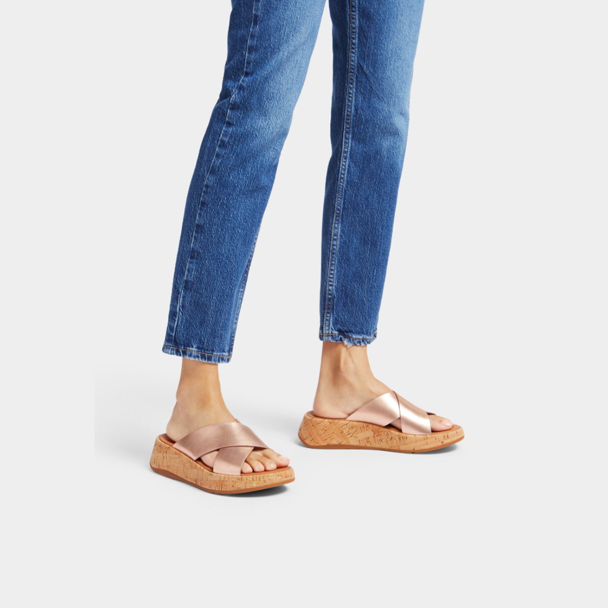 Metallic flatform best sale