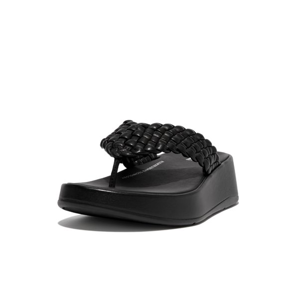 F-MODE Leather Woven Toe Thongs