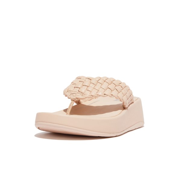 F-MODE Leather Woven Toe Thongs