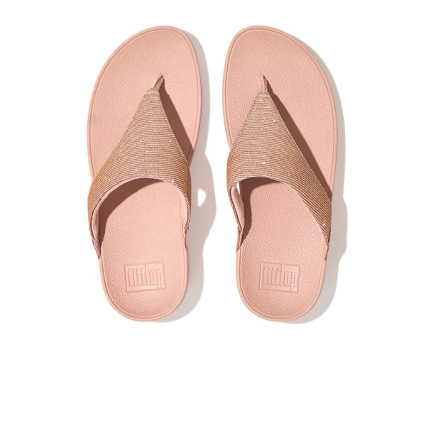 LULU Shimmerlux Toe-Post Sandals