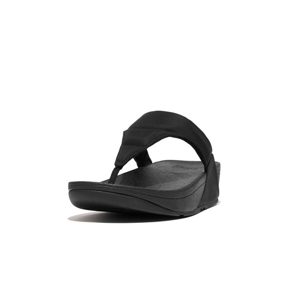 LULU Water-Resistant Padded Fabric Toe-Post Sandals
