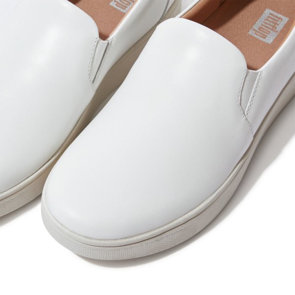 RALLY Leather Slip-On Skate Trainers