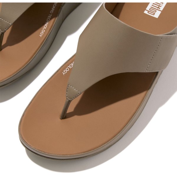 SHUV Adjustable Leather Toe-Post Sandals 