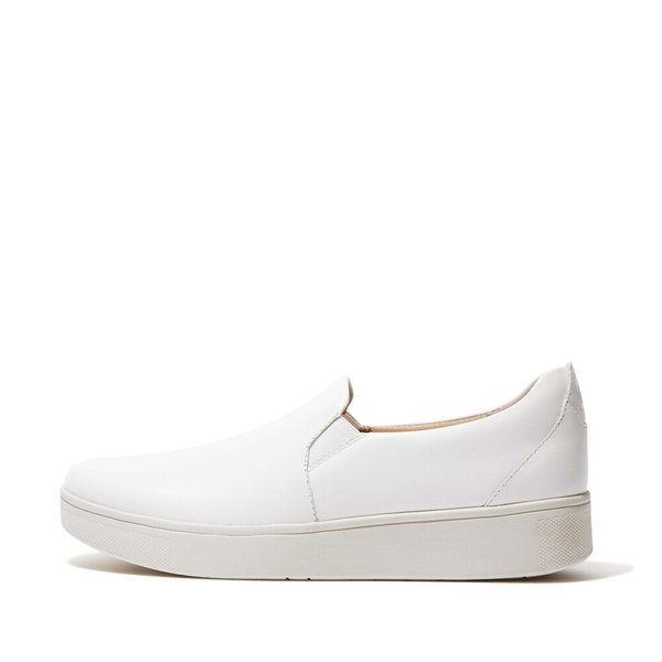 RALLY Leather Slip-On Skate Trainers