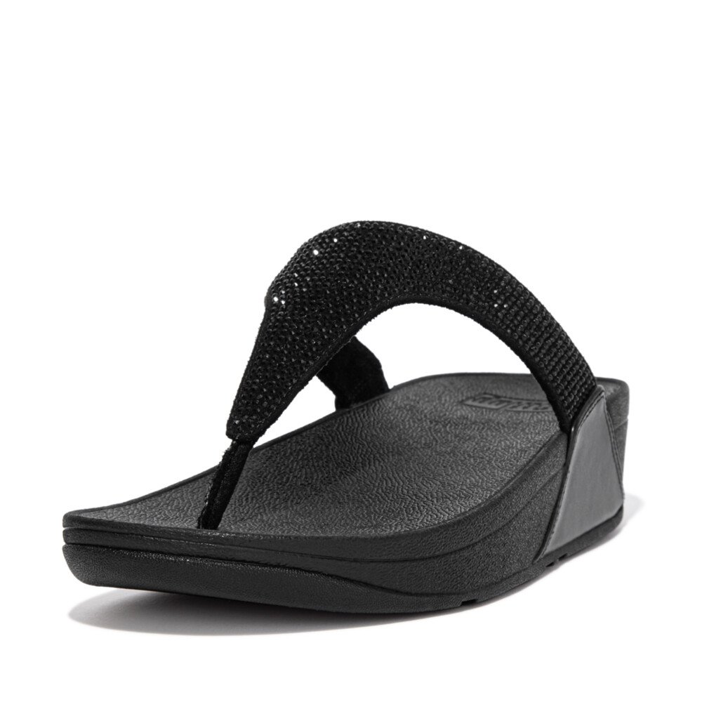 LULU Crystal Embellished Toe-Post Sandals | Fitflop Malaysia