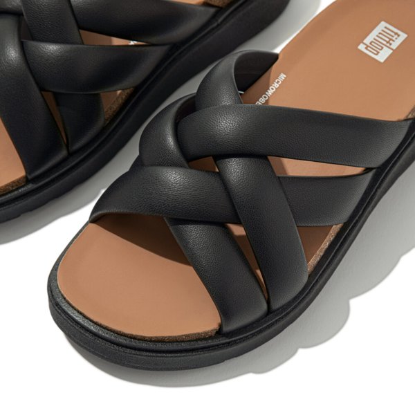 GEN-FF Padded-Strap Leather Slides