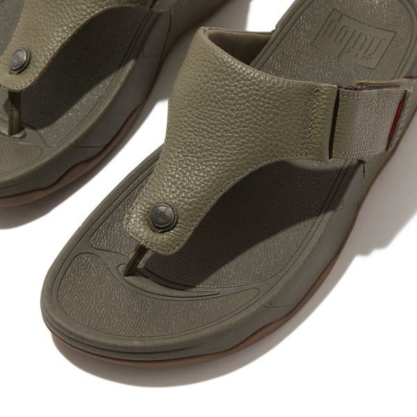 TRAKK II Mens Leather Toe-Post Sandals 