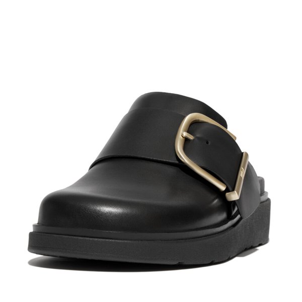 GEN-FF Maxi-Buckle Leather Mules