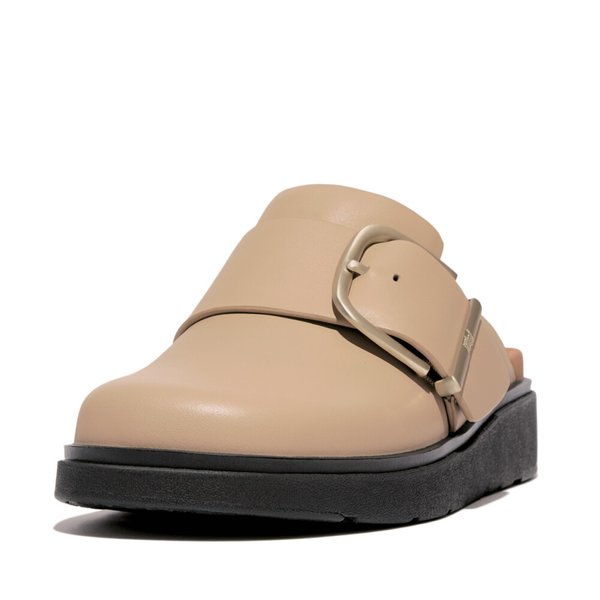 GEN-FF Maxi-Buckle Leather Mules 