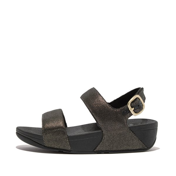 LULU Glitz-Canvas Back-Strap Sandals