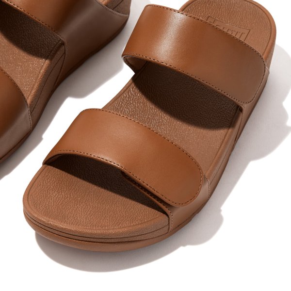 LULU Adjustable Leather Back-Strap Sandals