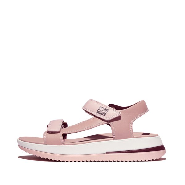 SURFF Adjustable Contrast-Stitch Leather Back-Strap Sandals