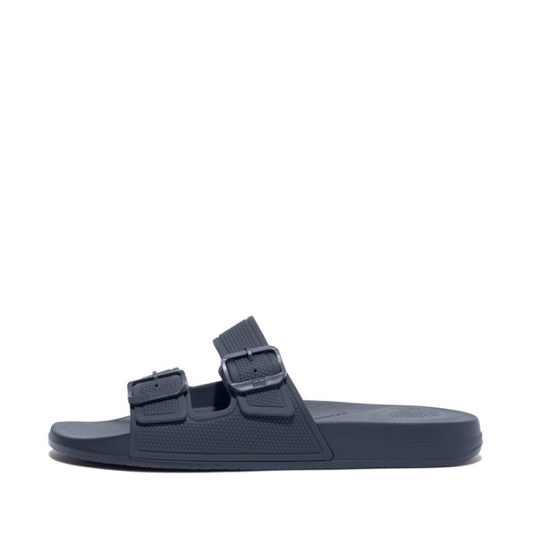 IQUSHION Men's Two-Bar Buckle Slides 