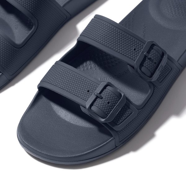 IQUSHION Men's Two-Bar Buckle Slides 