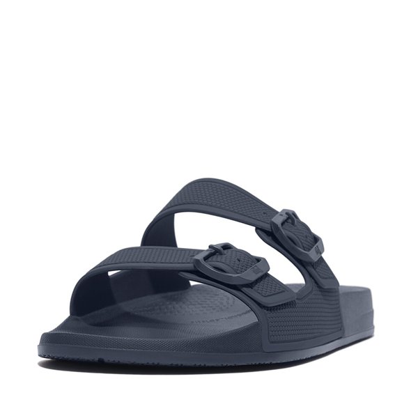 IQUSHION Men's Two-Bar Buckle Slides 