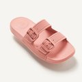 FitFlop iQUSHION Two-Bar Buckle Slides Corralina style shot