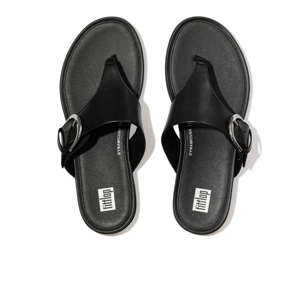 GRACIE Buckle Leather Toe-Post Sandals