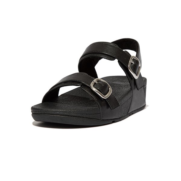 LULU Adjustable Leather Back-Strap Sandals