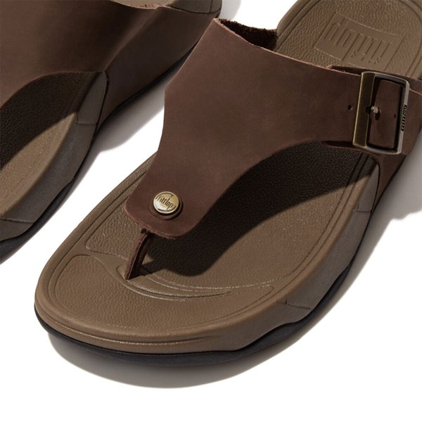 TRAKK II Buckle Leather Toe-Post Sandals