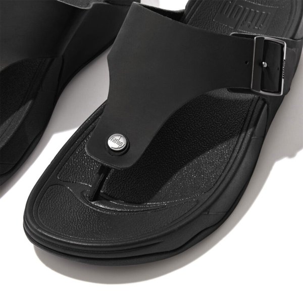 TRAKK II Buckle Leather Toe-Post Sandals
