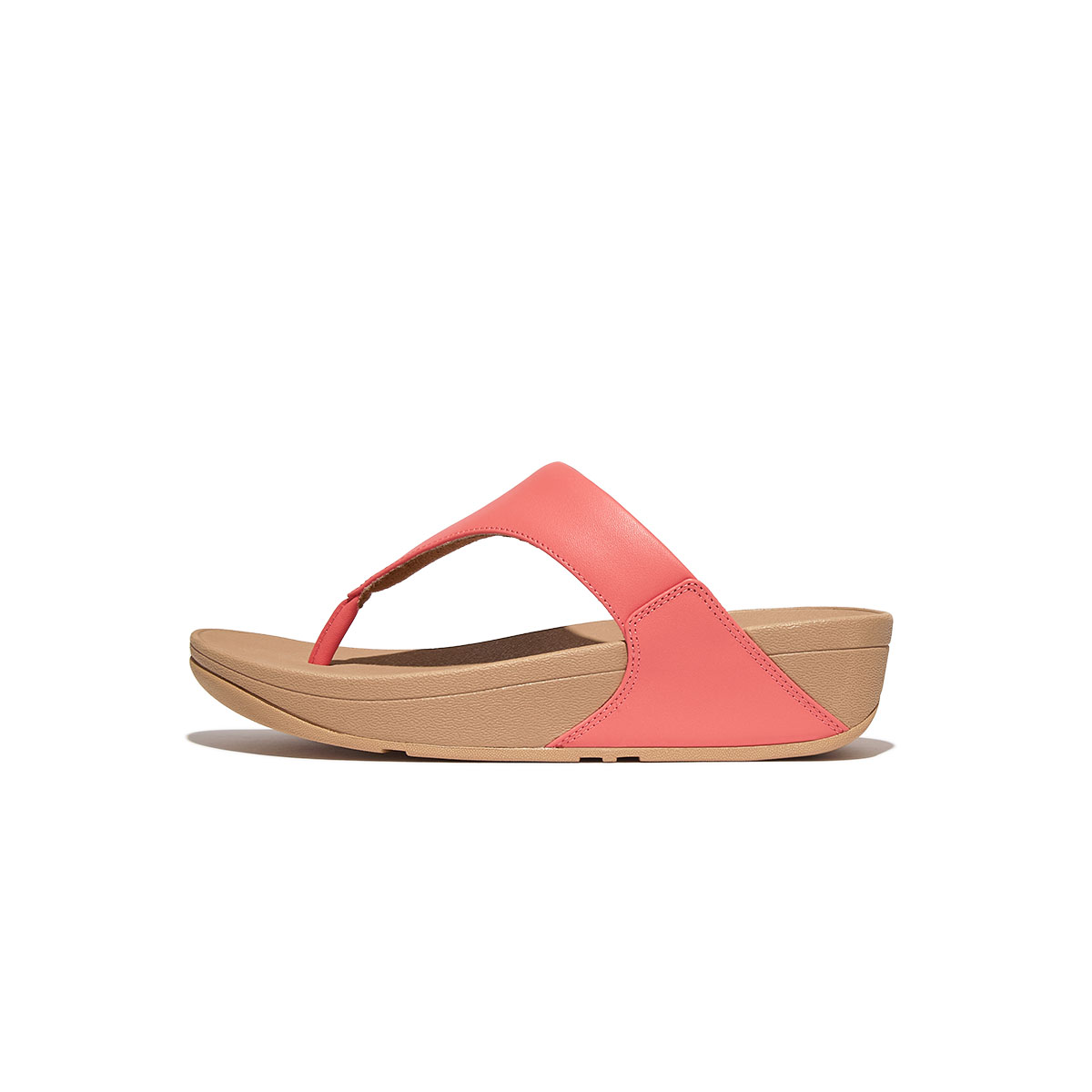 LULU Leather Toe-Post Sandals - Rosy Coral (I88-B09) | FitFlop Malaysia